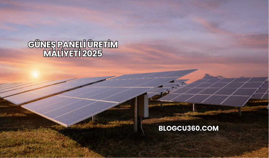 Güneş Paneli Üretim Maliyeti 2025