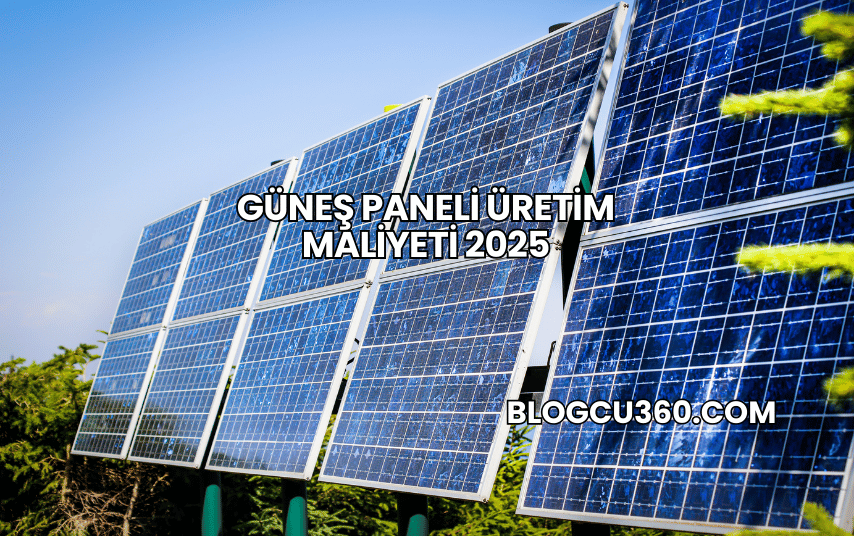 Güneş Paneli Üretim Maliyeti 2025