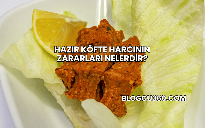 Hazır Köfte Harcının Zararları Nelerdir?