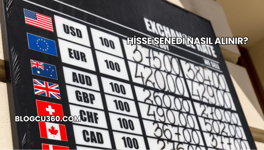 Hisse Senedi Nasıl Alınır?