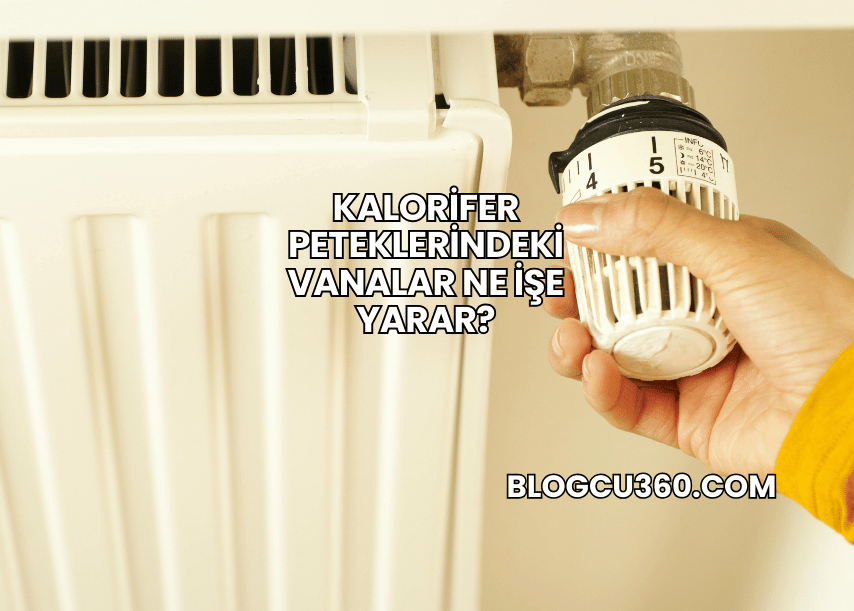 Kalorifer Peteklerindeki Vanalar Ne İşe Yarar?