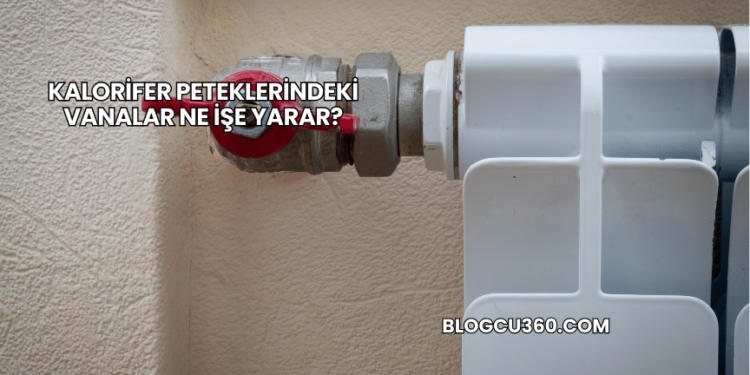 Kalorifer Peteklerindeki Vanalar Ne İşe Yarar?