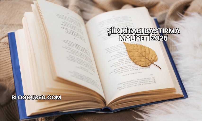 Şiir Kitabı Bastırma Maliyeti 2025