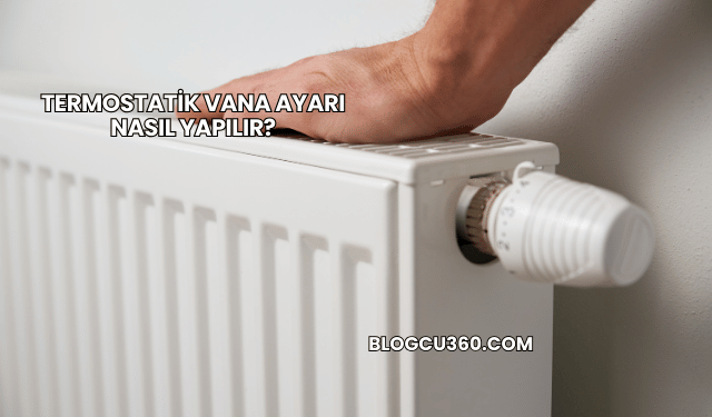 Termostatik Vana Ayarı Nasıl Yapılır?