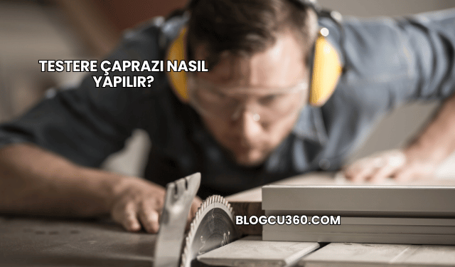Testere Çaprazı Nasıl Yapılır?
