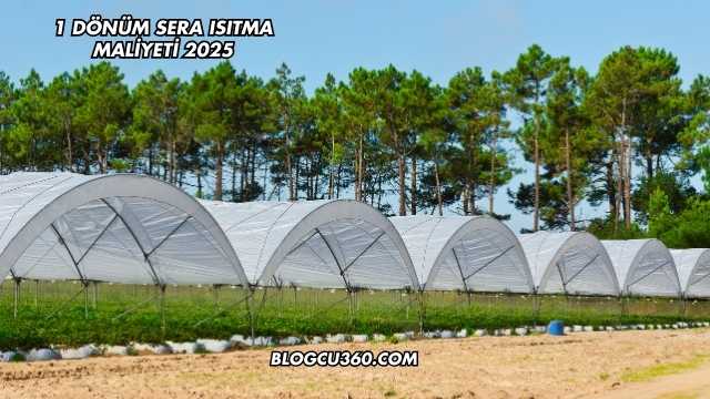 1 Dönüm Sera Isıtma Maliyeti 2025