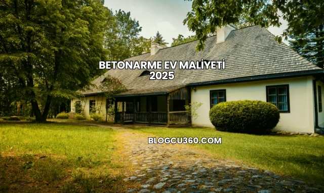 Betonarme Ev Maliyeti 2025