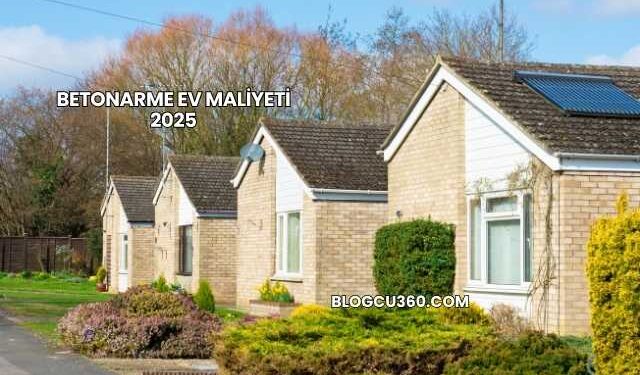 Betonarme Ev Maliyeti 2025