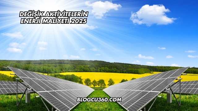 Değişik Aktivitelerin Enerji Maliyeti 2025