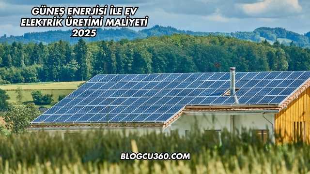 Güneş Enerjisi ile Ev Elektrik Üretimi Maliyeti 2025