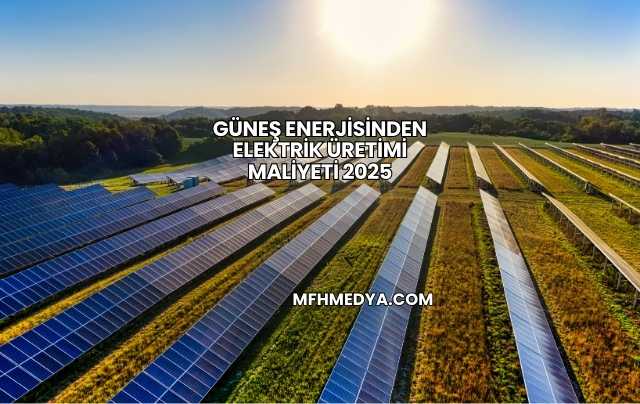Güneş Enerjisinden Elektrik Üretimi Maliyeti 2025