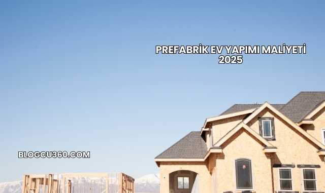 Prefabrik Ev Yapımı Maliyeti 2025