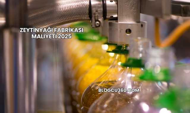 Zeytinyağı Fabrikası Maliyeti 2025