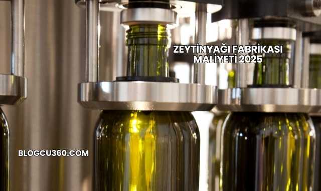 Zeytinyağı Fabrikası Maliyeti 2025