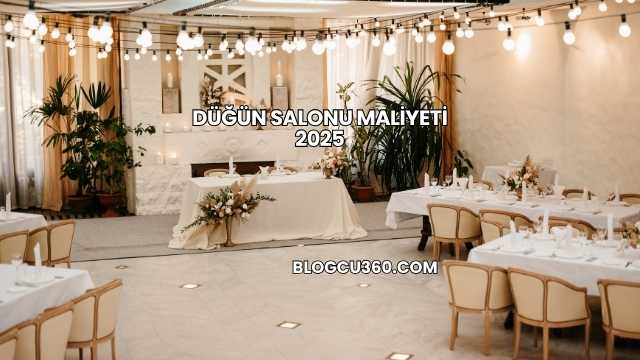 Düğün Salonu Maliyeti 2025