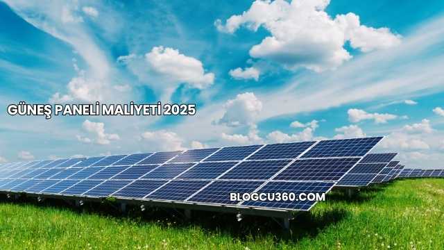 Güneş Paneli Maliyeti 2025