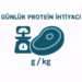 Günlük Protein İhtiyacı Hesaplama