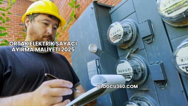 Ortak Elektrik Sayacı Ayırma Maliyeti 2025